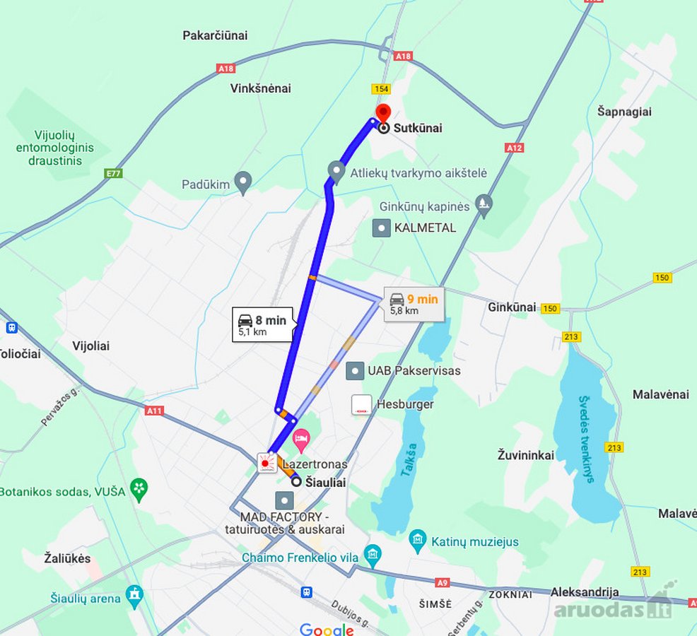 Patogus Susisiekimas,tik 5 Min. Nuo Šiaulių!