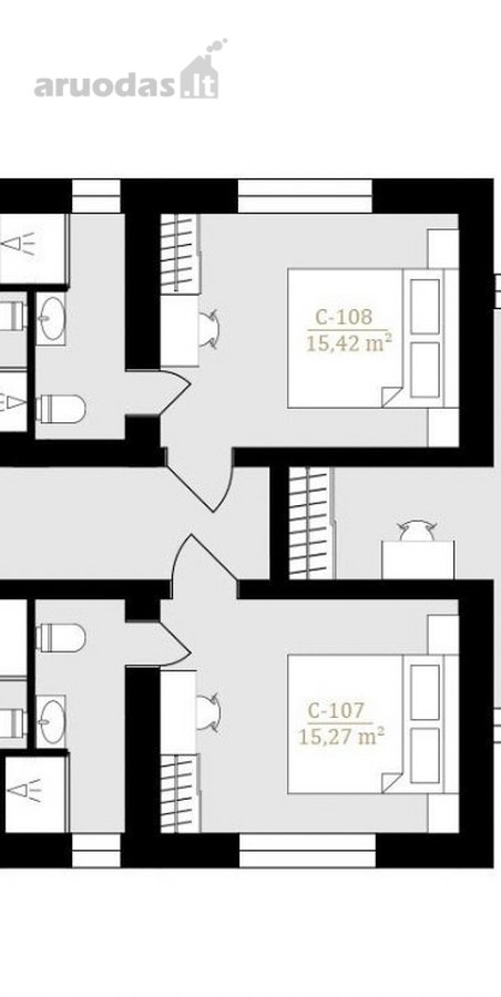 Parduodami apartamentai su baldais “Nidos - nuotraukos Nr. 2