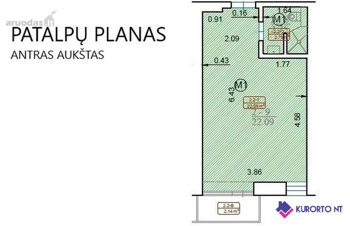 Studio tipo apartamentai Smilčių g. Palangoje - nuotraukos Nr. 12