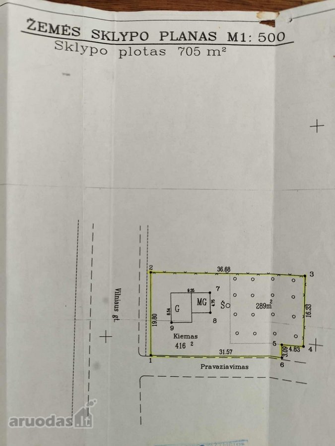 Parduodamas sklybas Biržuose, Vilniaus g. 91.  - nuotraukos Nr. 2