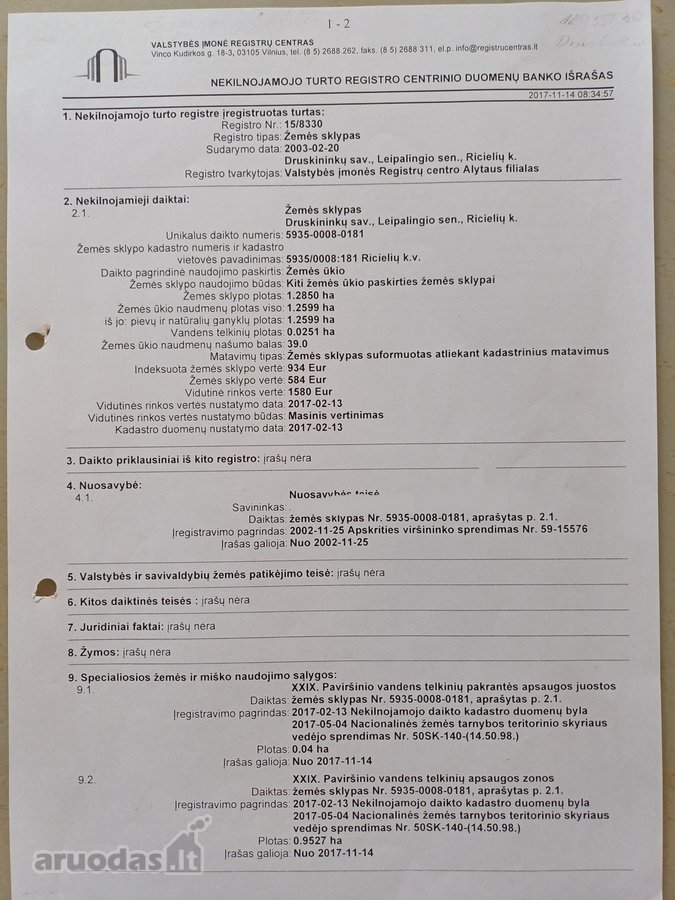 Tarp dviejų ežerų parduodamas 1,285ha sklypas - nuotraukos Nr. 11