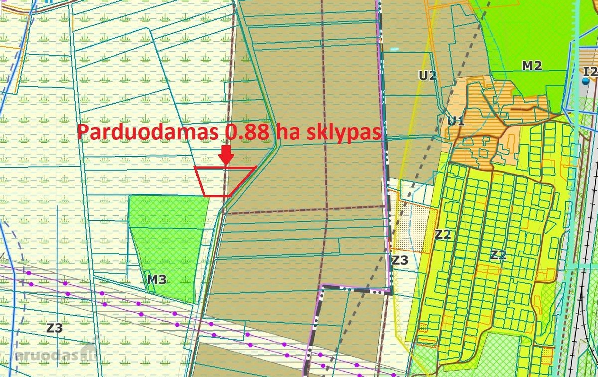 Parduodamas 0,88 ha žemės ūkio sklypas, kurio - nuotraukos Nr. 2