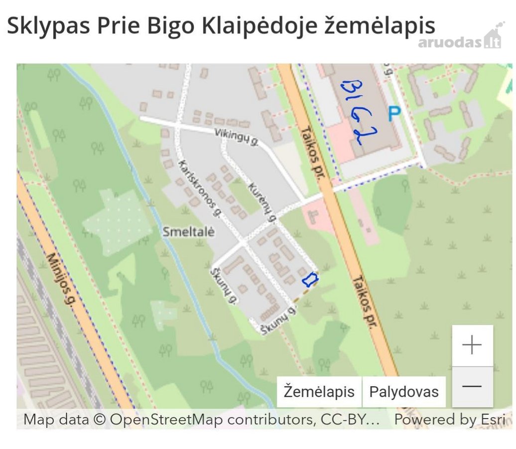 Klaipėdoje, geroje vietoje parduodamas 6a