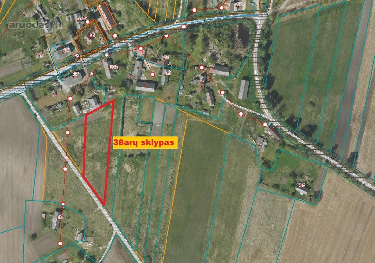 Parduodamas net 38arų žemės sklypas Stragnų