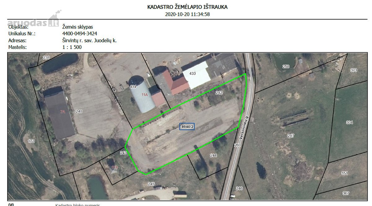 Parduodamas 1,2 ha sklypas (sudarytas iš 2 - nuotraukos Nr. 3
