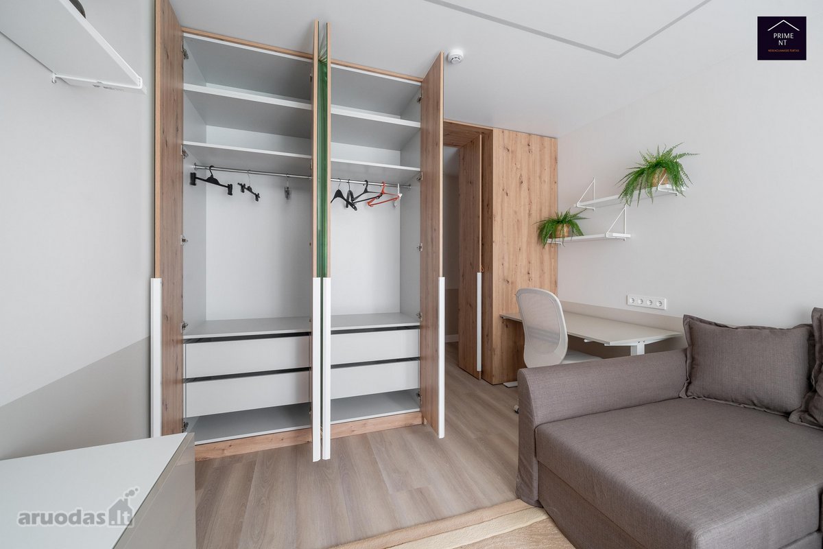 Nuomojamas 2 kambarių moderniai įrengtas, - nuotraukos Nr. 15
