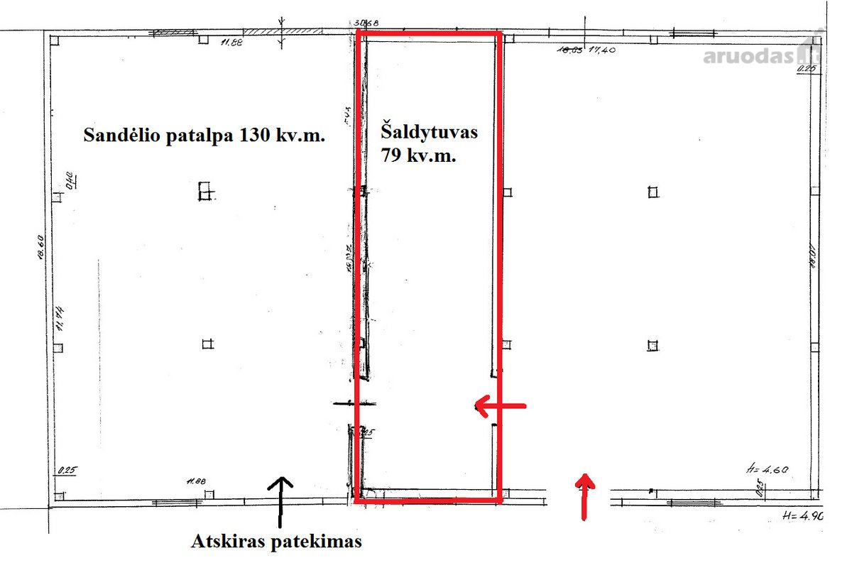 Išnuomojama 79 kv.m sandėliavimo patalpa - nuotraukos Nr. 4