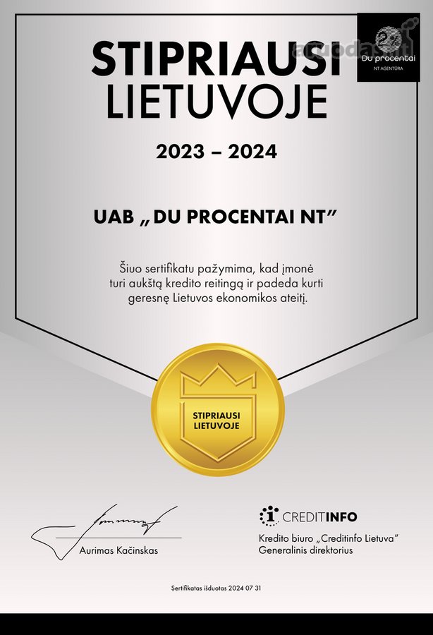 Nekilnojamojo turto agentūra “Du Procentai - nuotraukos Nr. 11
