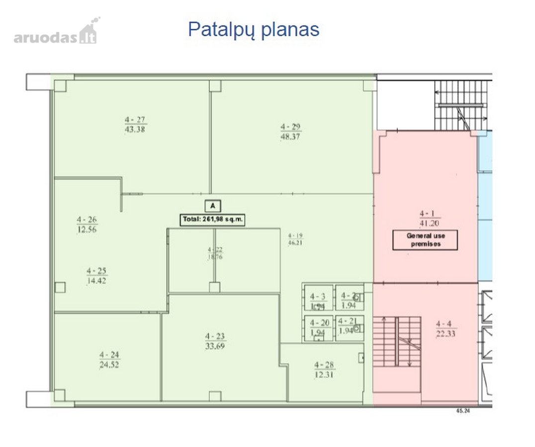 Nuomojamos komercinės patalpos Ozo verslo centre. - nuotraukos Nr. 21