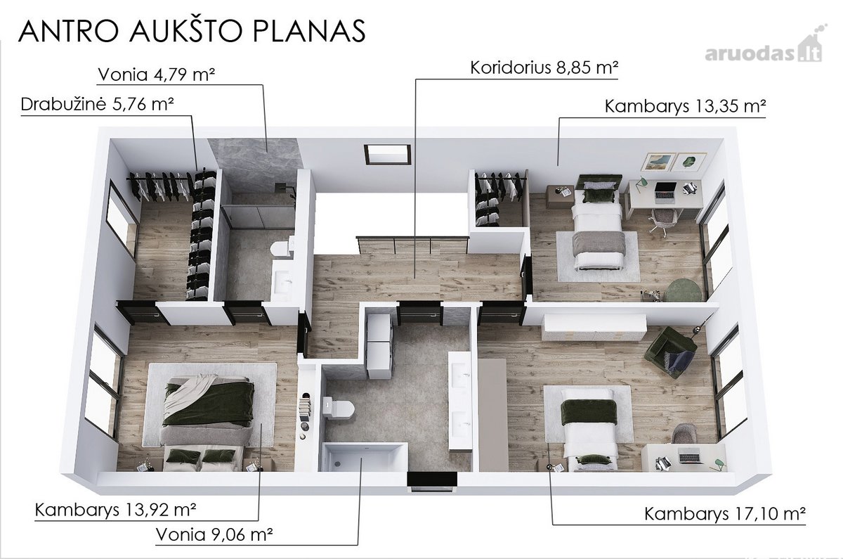 Kalnėnų namai – miesto ir gamtos sinergija, - nuotraukos Nr. 6