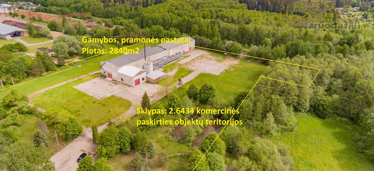 Nuomojamos gamybinės paskirties patalpos 2200
