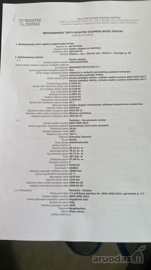 Yra galimybę nusipirkti šalia sodybos 3,4 ha - nuotraukos Nr. 8