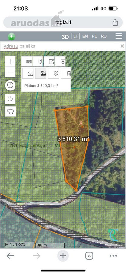 Parduodamas 1,2 ha sklypas, esantis Pasienių - nuotraukos Nr. 5