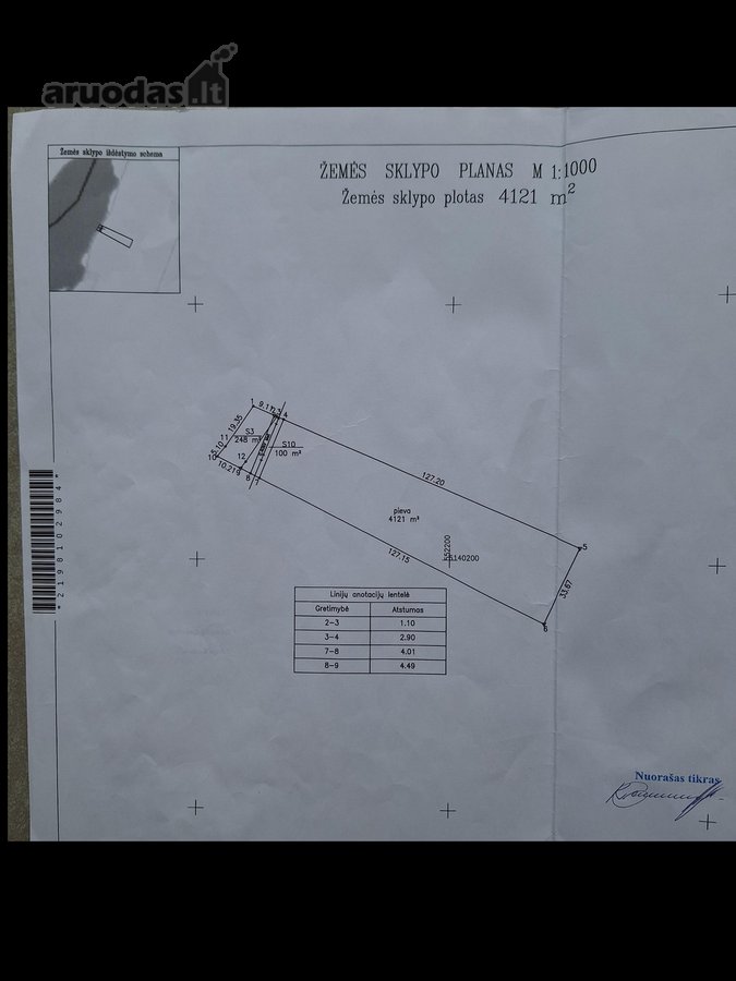Parduodamas žemės sklypas prie Laviškio - nuotraukos Nr. 9