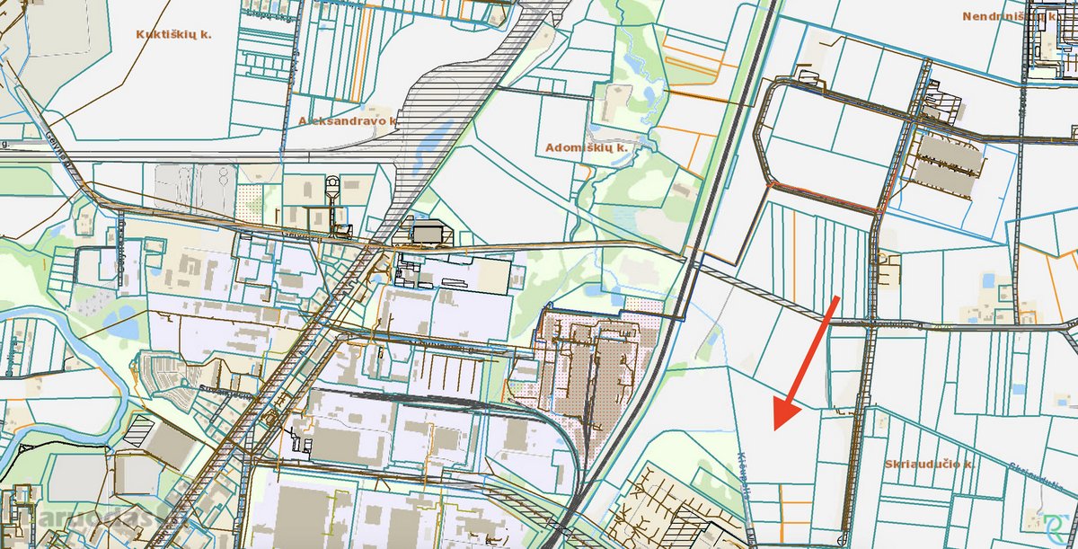 Parduodamas 7,213 ha žemės ūkio paskirties