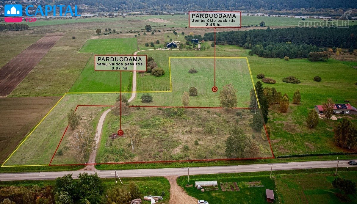 Parduodami Du Besiribojantys Sklypai Mikytų K - nuotraukos Nr. 2