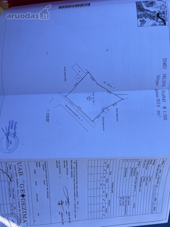 Parduodamas sklypas 9,24a unikalioje vietoje