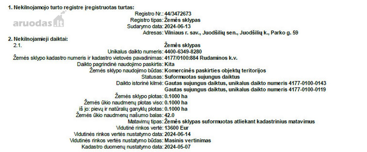 10 Arų Žemės Sklypas Vilniaus R. Sav., - nuotraukos Nr. 9