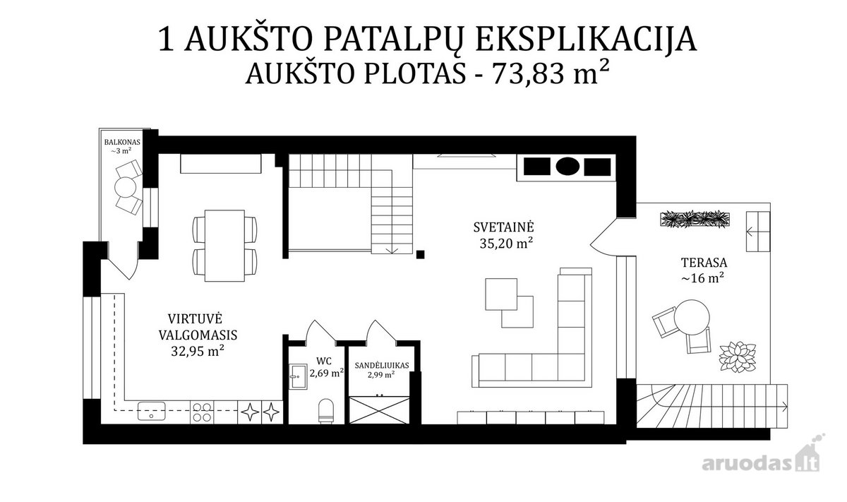 Komfortiškas miesto namas - nuotraukos Nr. 22