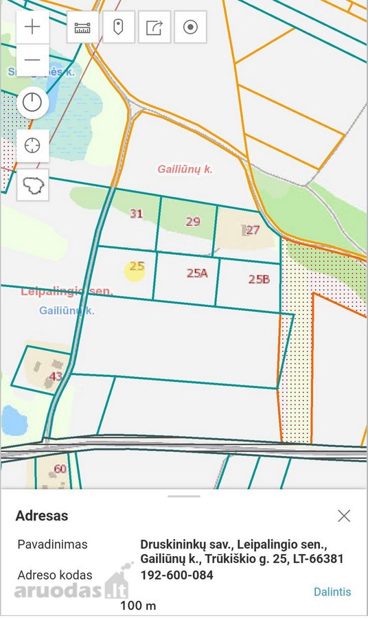 Žemės sklypo plotas- 0,5123 ha. - nuotraukos Nr. 2