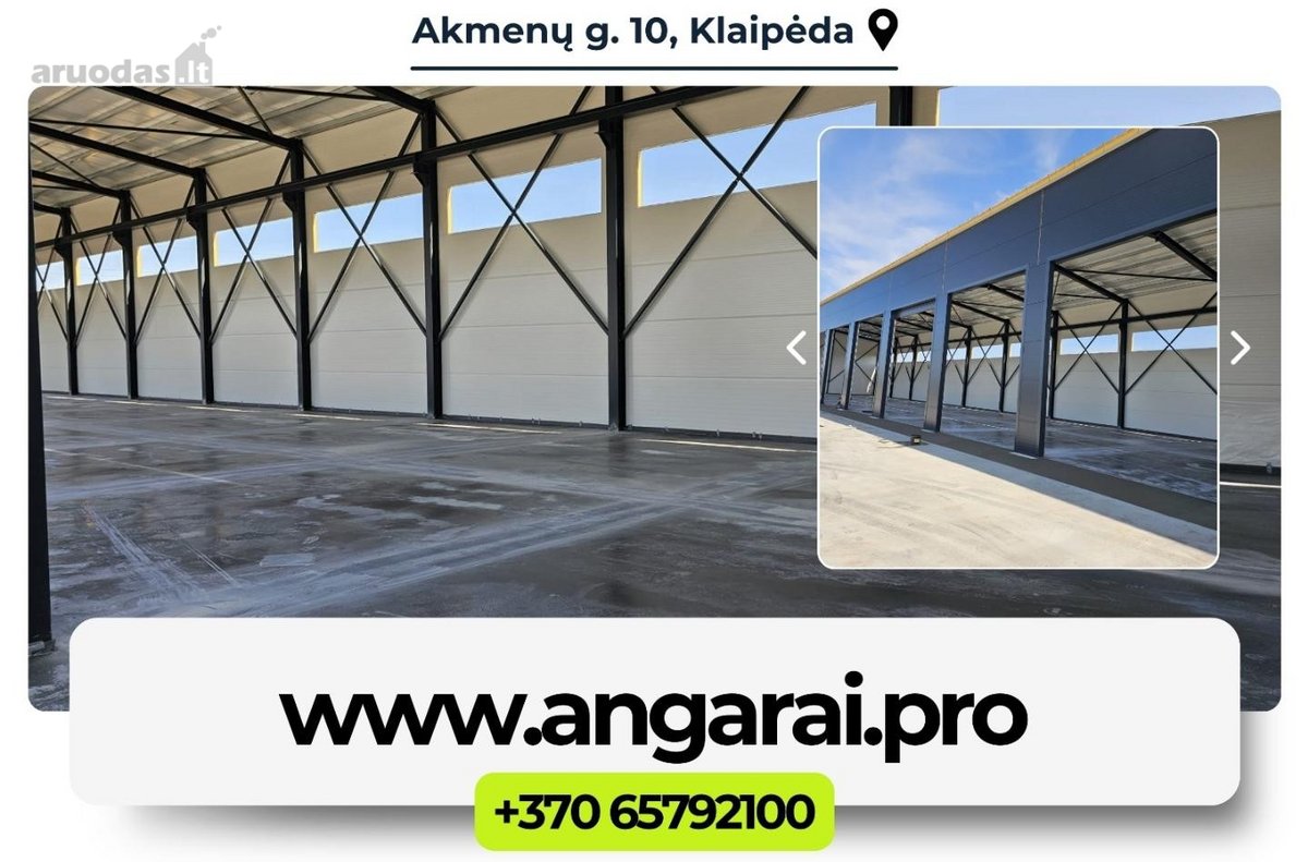 Parduodami naujai statomi angarai, - nuotraukos Nr. 7