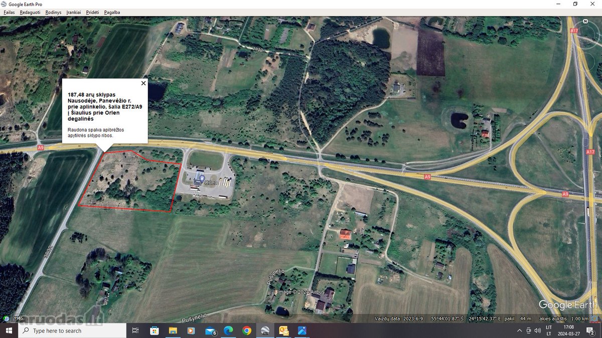Parduodamas 1,87 ha sklypas strategiškai - nuotraukos Nr. 2