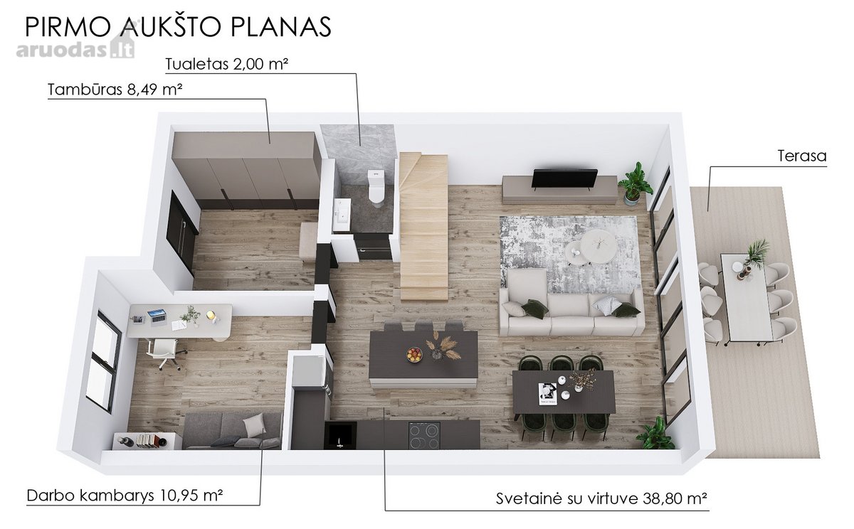 Kalnėnų namai – miesto ir gamtos sinergija, - nuotraukos Nr. 6