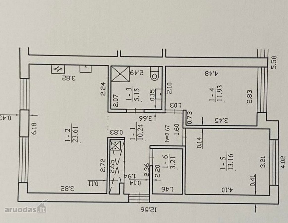 Parduodamas 3 kamb.butas su 3 arų žemės sklypu. - nuotraukos Nr. 28