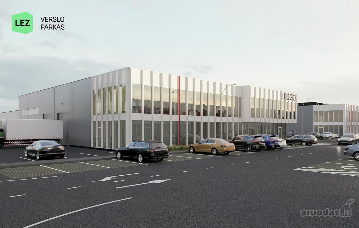 Parduodami atskiri pastatai ir „stock-office“