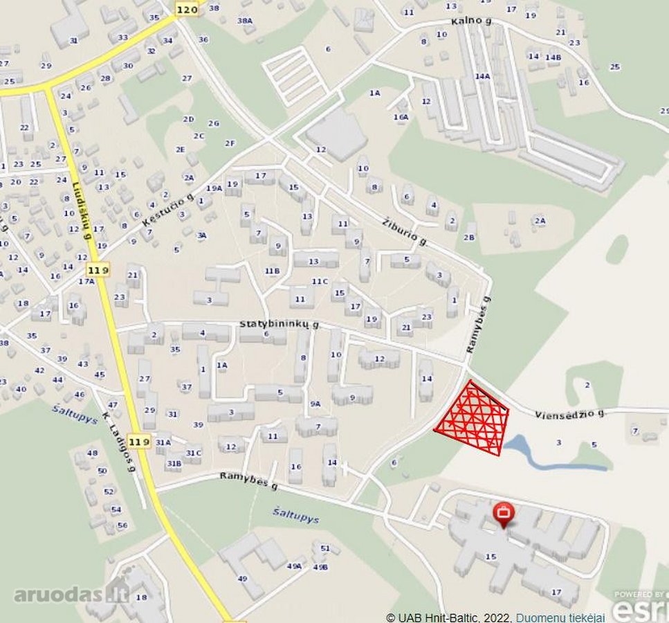 Parduodamas 28.25a sklypas Anykščių mieste,