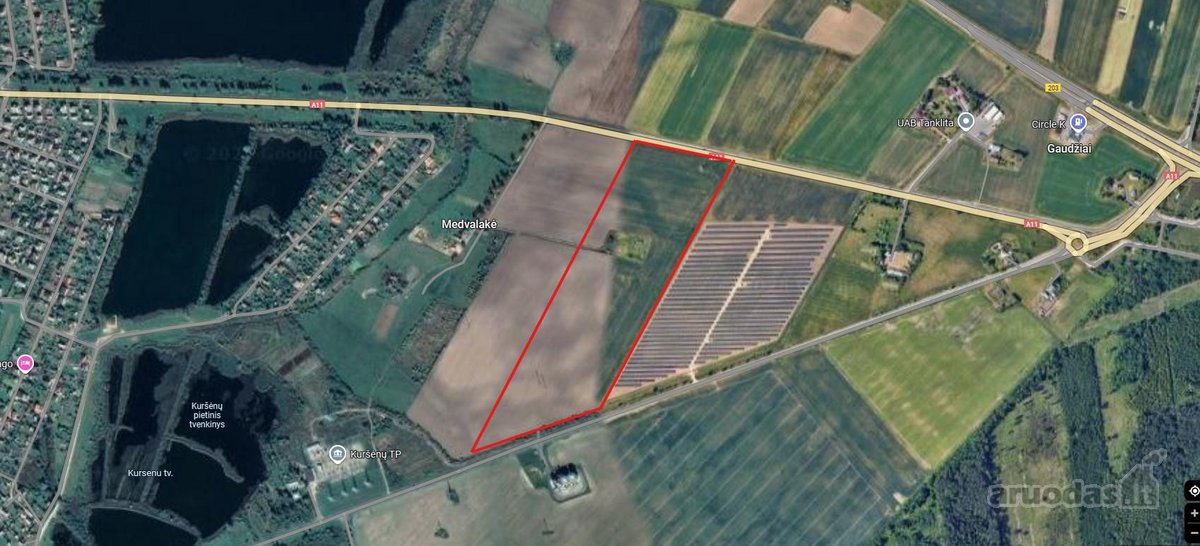 Parduodamas 10,36 ha žemės ūkio paskirties