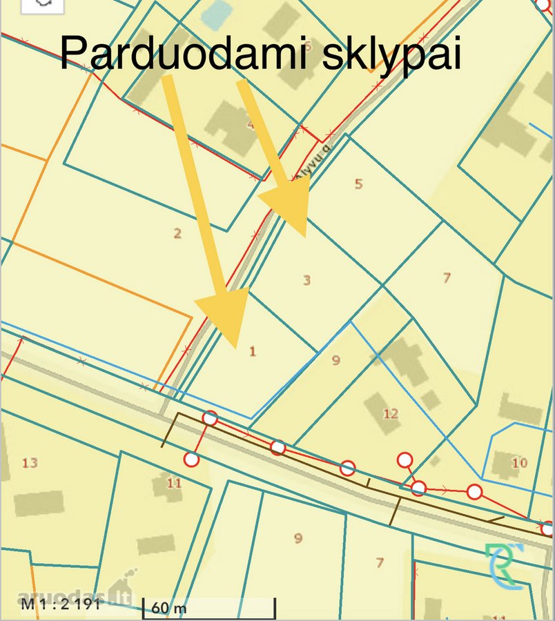 Parduodamas sklypas Rusnėje, Alyvų g.