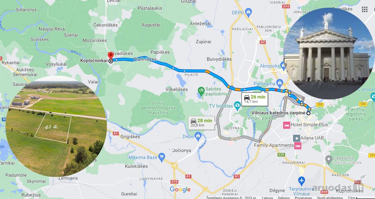 Vilniaus raj. parduodamas 47,42 a. žemės ūkio - nuotraukos Nr. 19