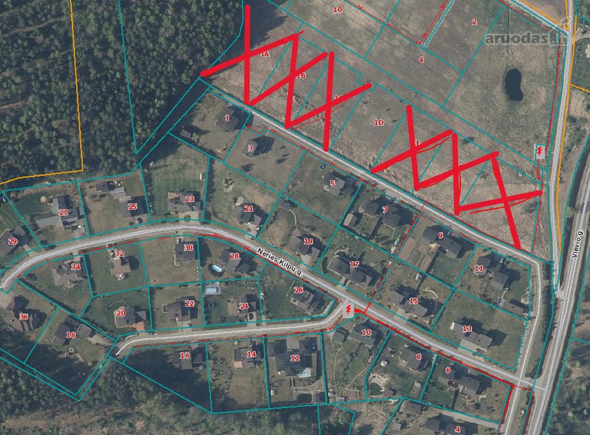 Sklypų Masyvas Vienbučių Ir Dvibučių Namų - nuotraukos Nr. 2