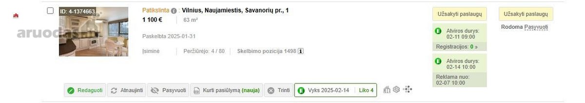 Nuomojamas Ka Tik Po Remonto 2 Kambarių Butas - nuotraukos Nr. 29
