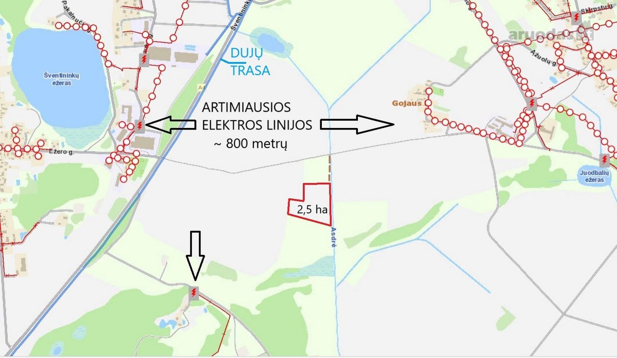 Parduodamas 2.5 Ha Žemės Ūkio Paskirties Sklypas - nuotraukos Nr. 6