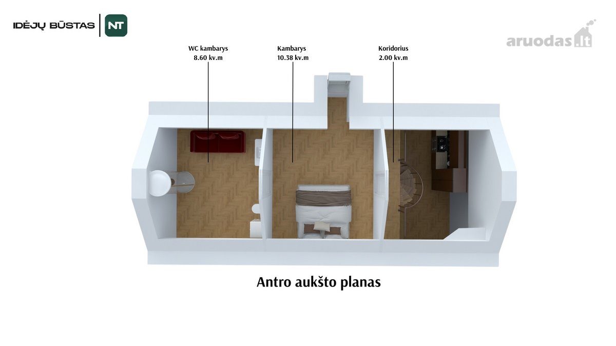 Parduodamas Išskirtinis 3 Kambarių Butas - nuotraukos Nr. 36