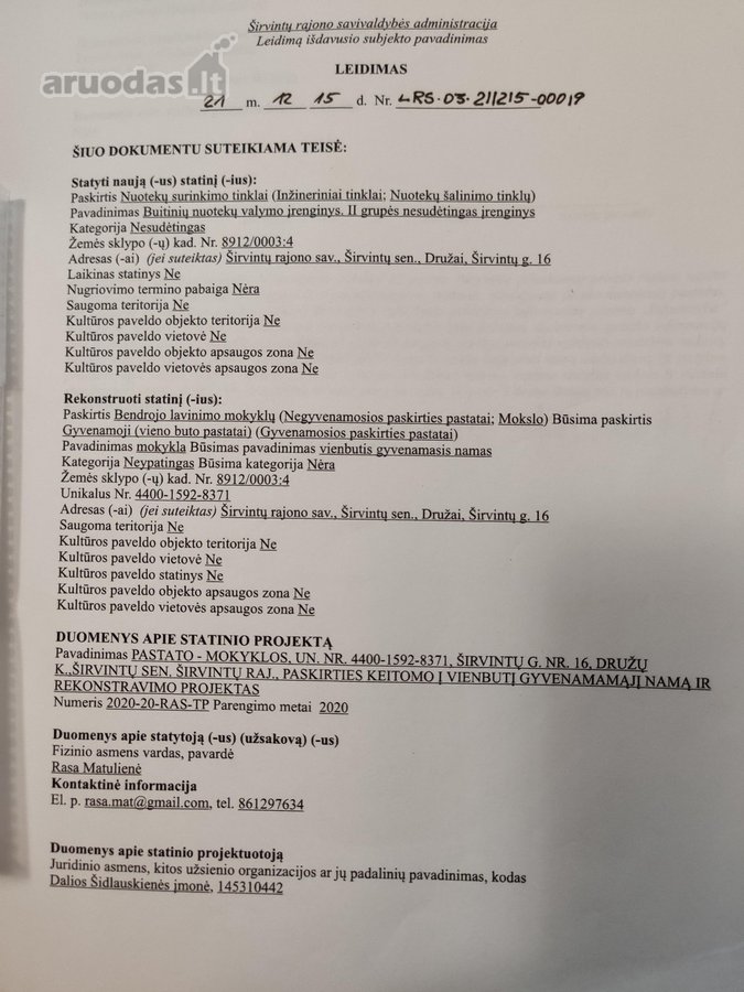 Žemės sklype yra nugriautas/ rekonstruotinas - nuotraukos Nr. 13