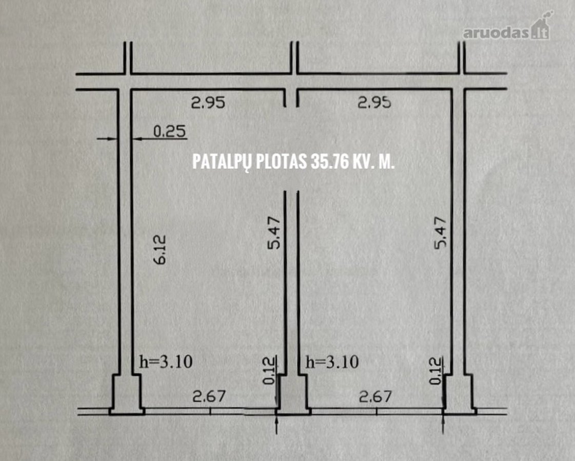 Parduodamos patalpos aukštomis lubomis, - nuotraukos Nr. 4