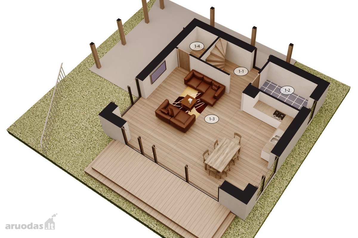 Parduodamas Sklypas Su Projektu Ir Statybos - nuotraukos Nr. 8