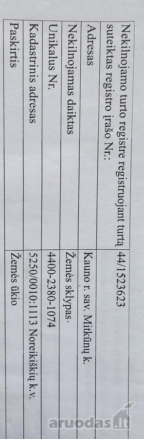 Parduodamas žemės ūkio paskirties sklypas 50 - nuotraukos Nr. 5