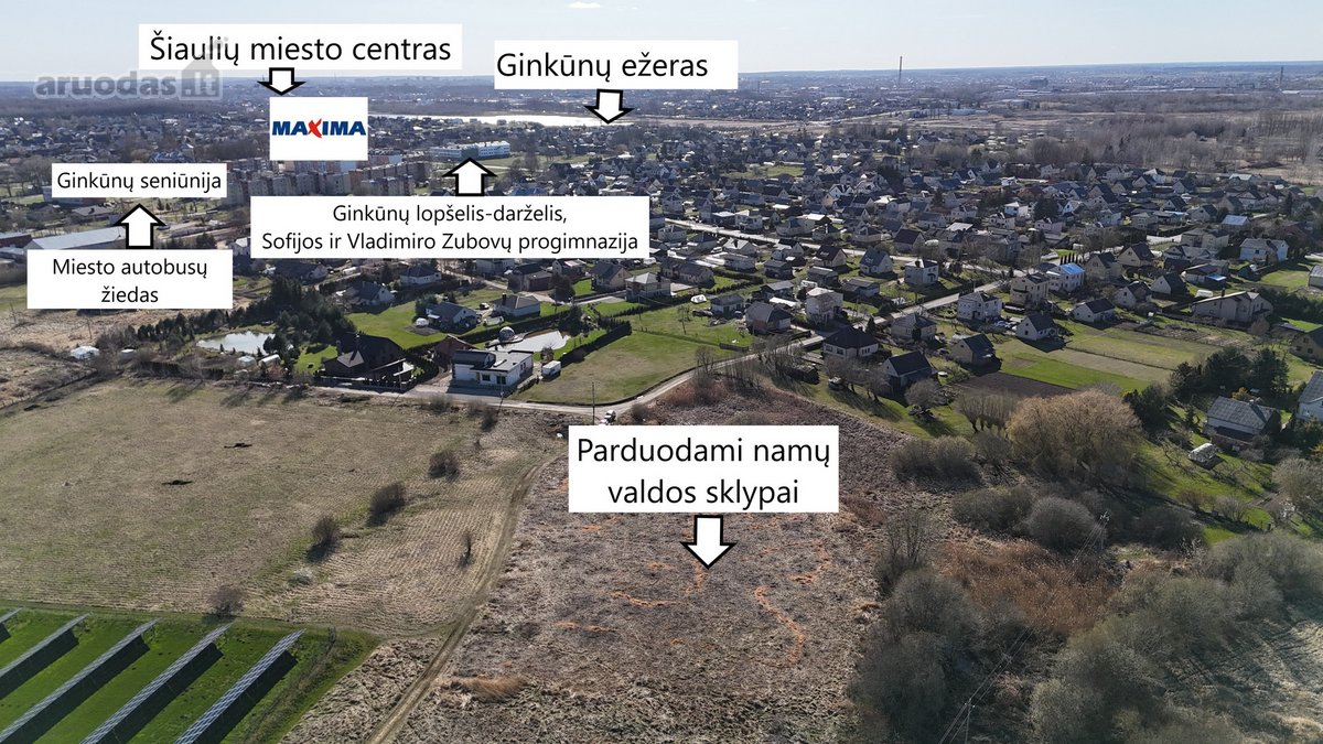Ginkūnuose, Žiburių g., vos keli kilometrai