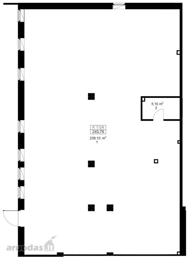 Parduodamos Komercinės Patalpos 1 A. Palei - nuotraukos Nr. 3