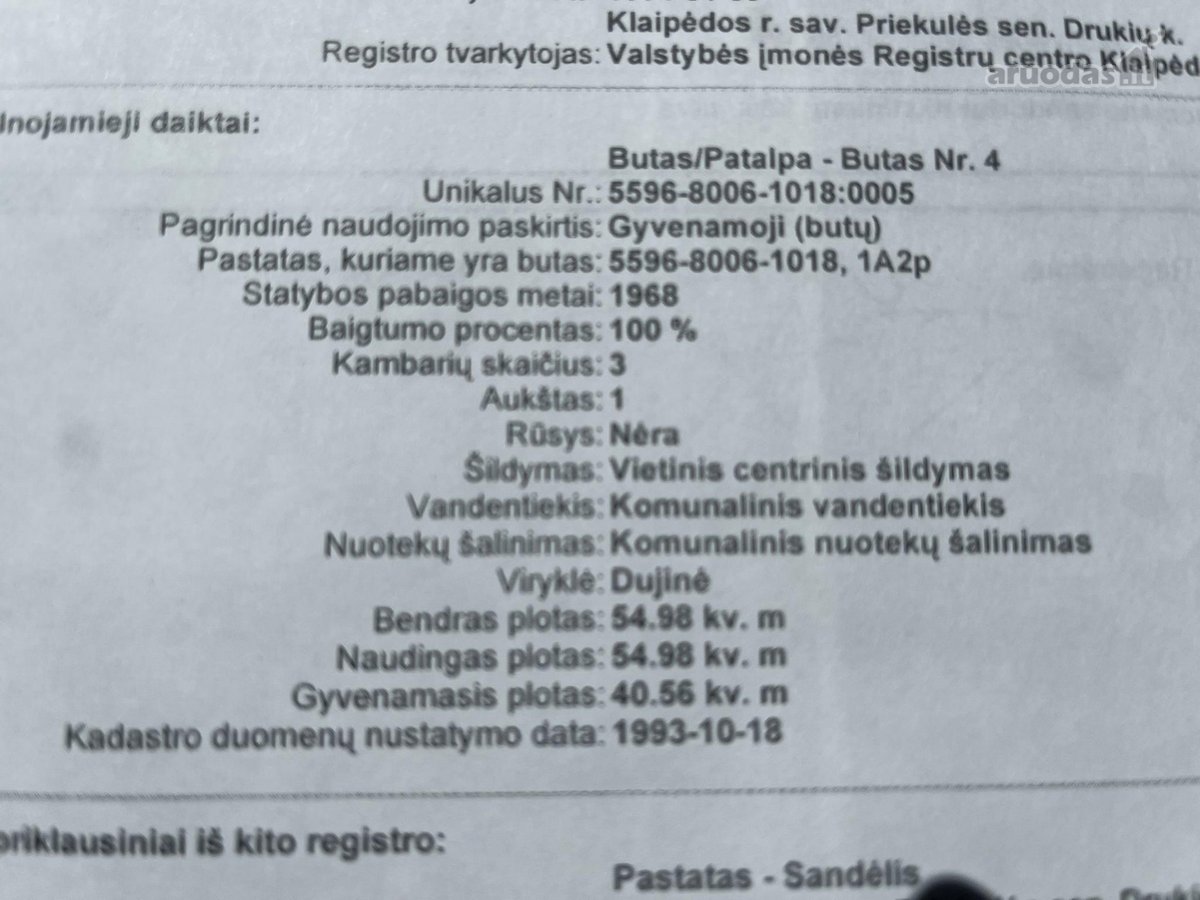 Parduodamas 3 kambarių įrengtas butas, su - nuotraukos Nr. 9