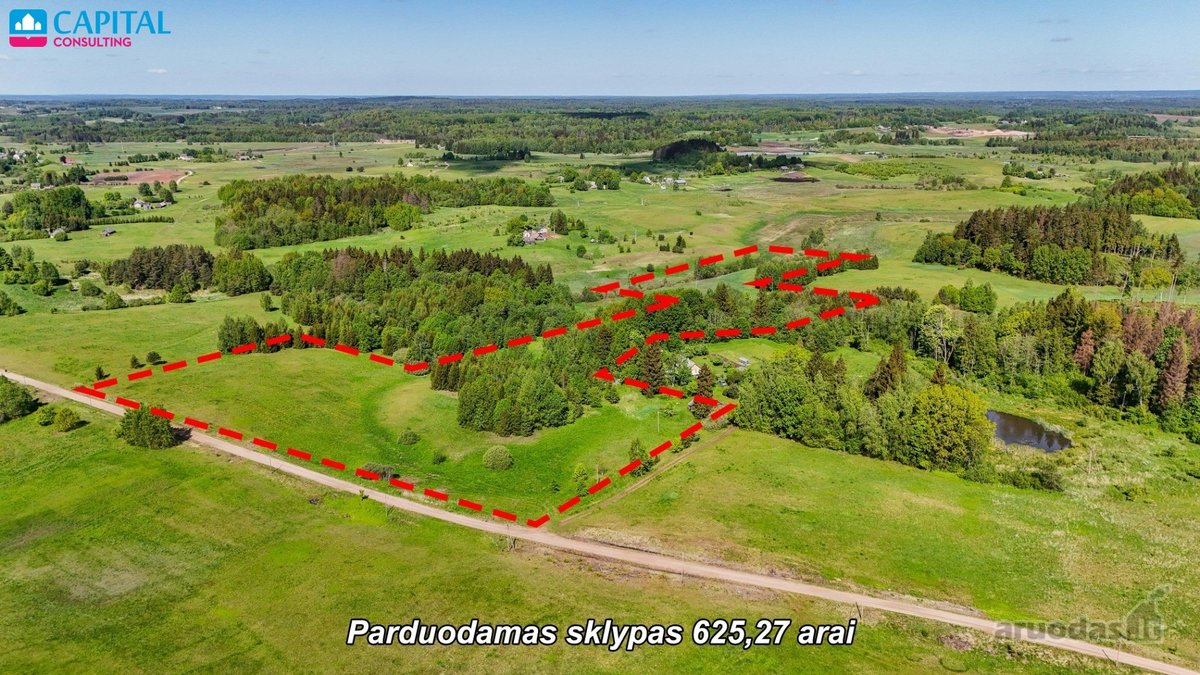 Parduodamas 625,78 arų žemės sklypas