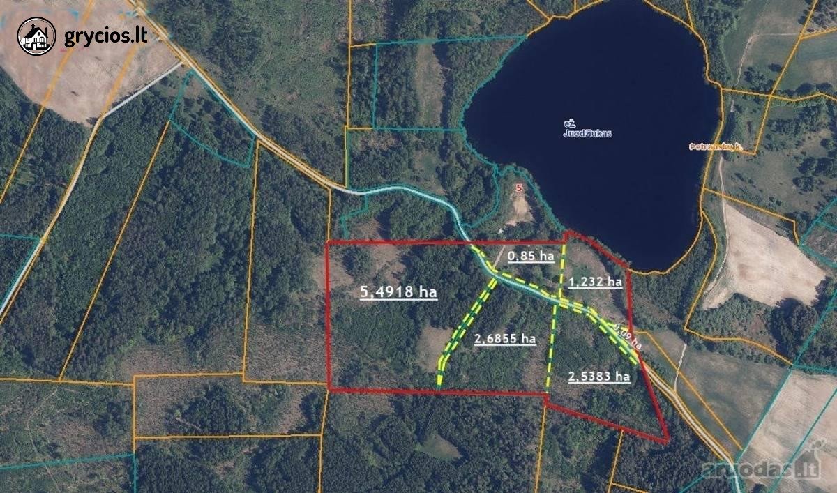 Parduodamas 12,88 ha (6,87 ha miškas) sklypas - nuotraukos Nr. 7