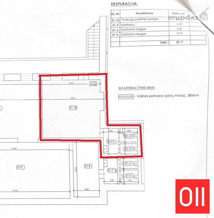 Daugiabučiame name parduodamos 50 kv. m. - nuotraukos Nr. 6