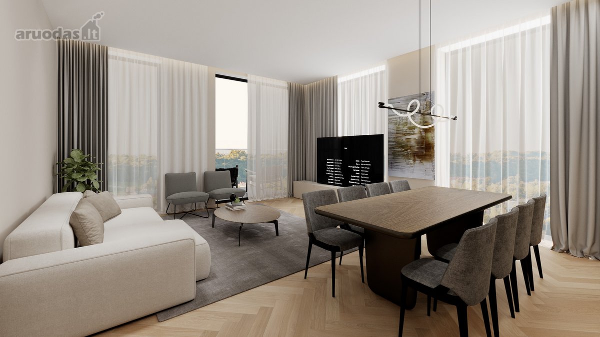 Parduodamas keturių kambarių 98,23 m2 butas,