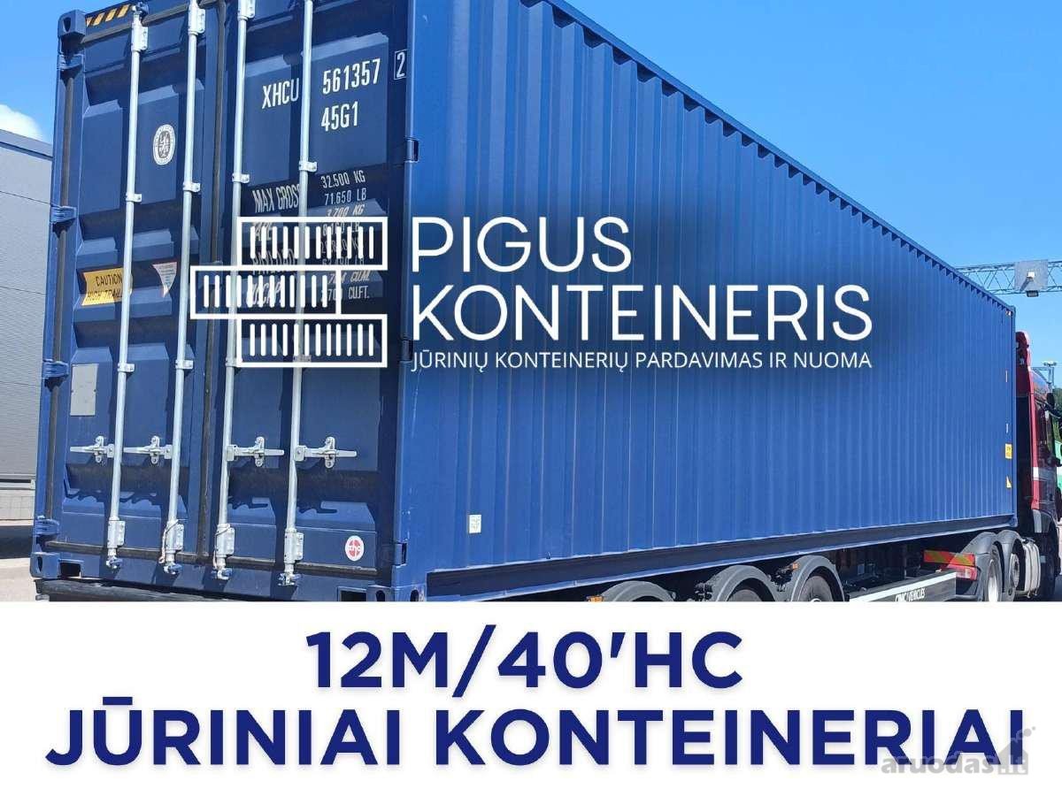 Paaukštinti 12m (40'hc) jūriniai Konteineriai - nuotraukos Nr. 2
