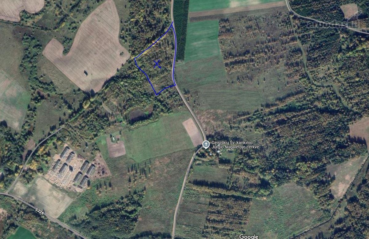 Parduodamas 2,57 ha žemės ūkio paskirties